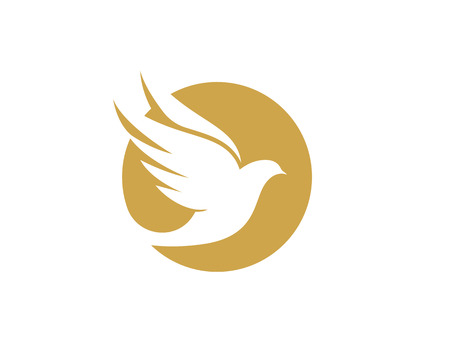 Bird wing Dove Logo Template vector illustrationのイラスト素材