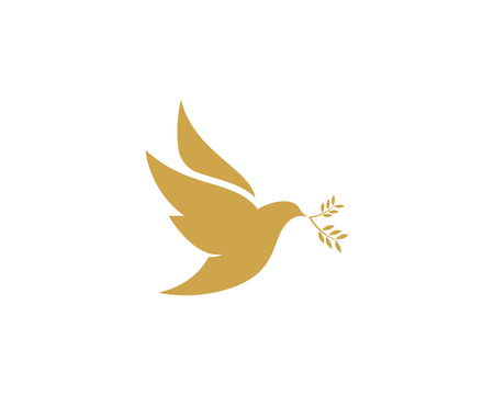Bird wing Dove Logo Template vector illustrationのイラスト素材