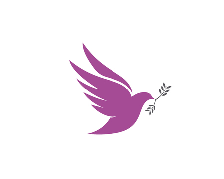 Bird wing Dove Logo Template vector illustrationのイラスト素材