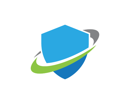 Shield symbol logo template vector illustration designのイラスト素材