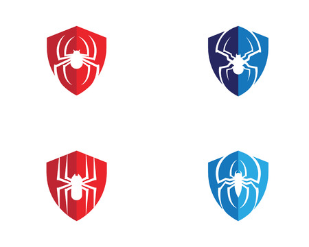Spider Logo design vector illustration design templateのイラスト素材