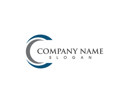 C Letter Logo Template vector icon designのイラスト素材
