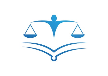 Law firm  Logo Template vector icon illustration designのイラスト素材