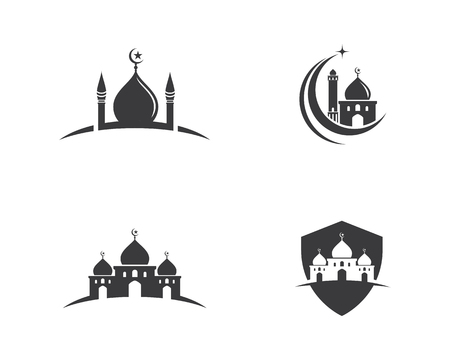 Moslem icon vector Illustration design templateのイラスト素材