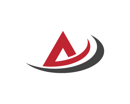 A Letter  template  icon illustration designのイラスト素材
