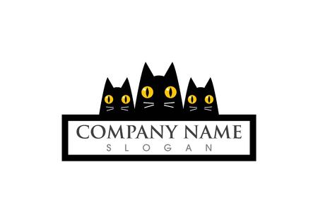 cat icon templateのイラスト素材