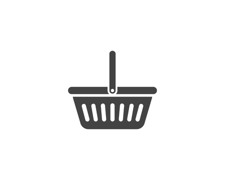 Basket vector icon, Shopping Sign Online shop or e-shop conceptのイラスト素材