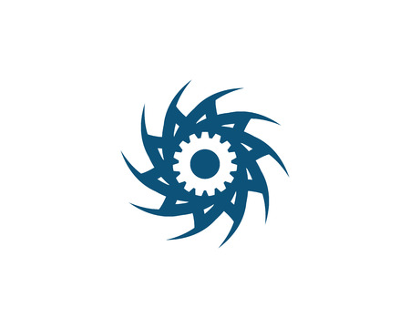 Gear Logo Template vector icon illustration designのイラスト素材