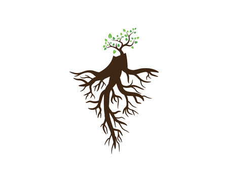 Logos of green Tree leaf ecology nature element vectorのイラスト素材