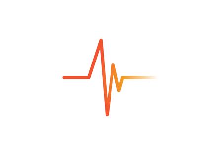 health medical heartbeat pulse vector templateのイラスト素材