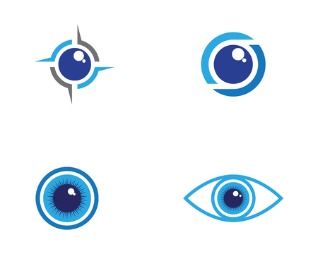 Branding Identity Corporate Eye Care vector logo designのイラスト素材