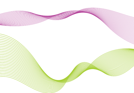 Abstract smooth color wave vector. Curve flow blue motion illustrationのイラスト素材