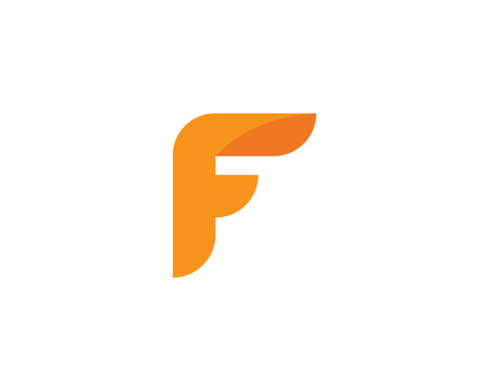 F Letter Logo Template vector icon illustration designのイラスト素材