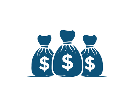 Money Bag icon Template vector illustration designのイラスト素材