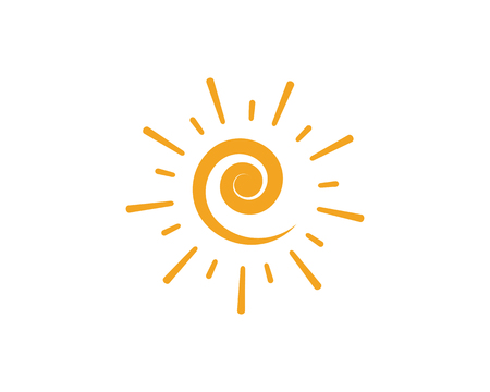 Sun Vector illustration Icon Logo Template designのイラスト素材