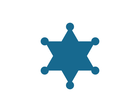 star sherif vector icon illustration design templateのイラスト素材
