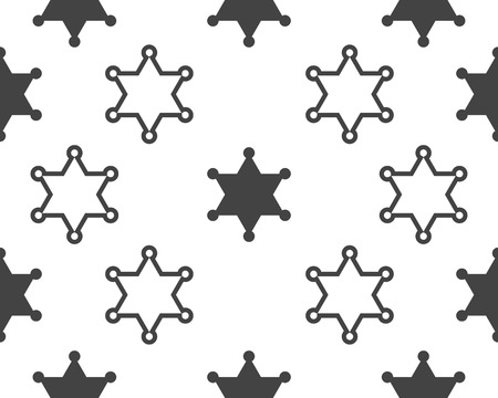 star sherif vector icon illustration design templateのイラスト素材