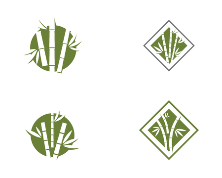 Bamboo Logo Template vector icon illustration designのイラスト素材