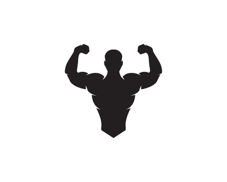 Vector object and Icons for Sport Label, Gym Badge, Fitness Logo Designのイラスト素材