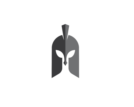 Spartan helmet logo template vector icon designのイラスト素材