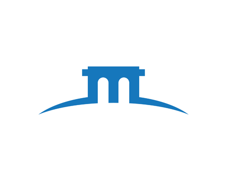Bridge Logo Template vector icon illustration designのイラスト素材