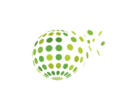 Wire World Logo Template vector illustrationのイラスト素材