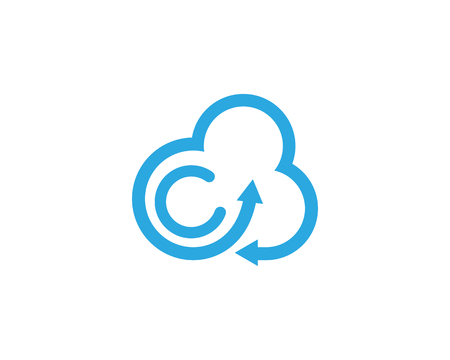 Cloud template vector icon illustration designのイラスト素材
