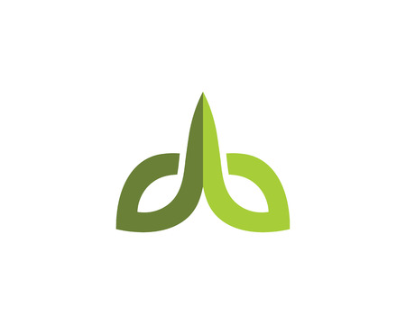 Logos of green Tree leaf ecology nature element vectorのイラスト素材