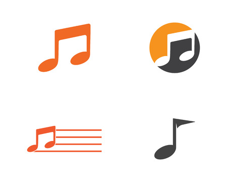 Music note Icon Vector illustration designのイラスト素材