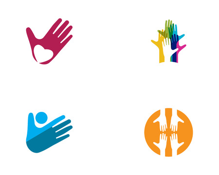 Hand Care Logo Template vector icon Businessのイラスト素材