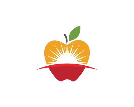 Apple vector illustration design icon logo templateのイラスト素材