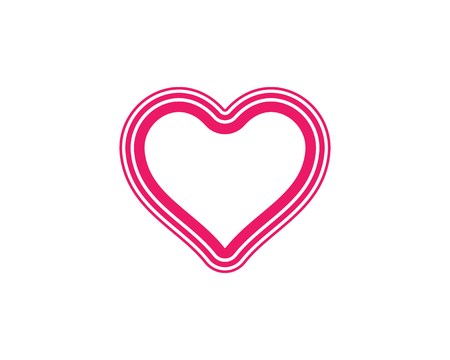Beauty Love Vector icon illustration design Templateのイラスト素材