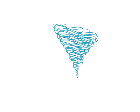 Tornado symbol vector illustration designのイラスト素材