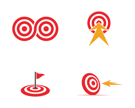 Target icon vector illustration design templateのイラスト素材