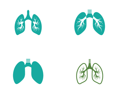 lungs icon vector illustration designのイラスト素材