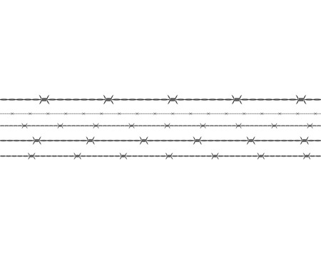 barbed wire vector illustration designのイラスト素材