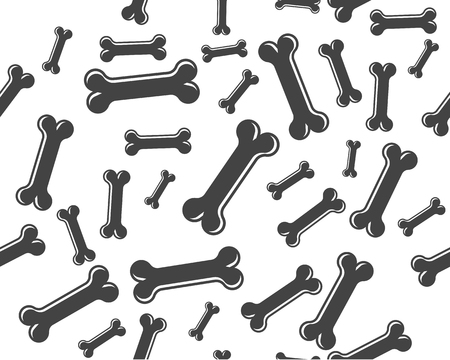 Bone vector icon, pet dog, forensics icon - Vector illustrationのイラスト素材