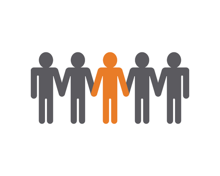 People Icon work group Vector illustration designのイラスト素材