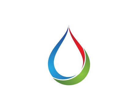 Water drop icon Template vector illustration designのイラスト素材