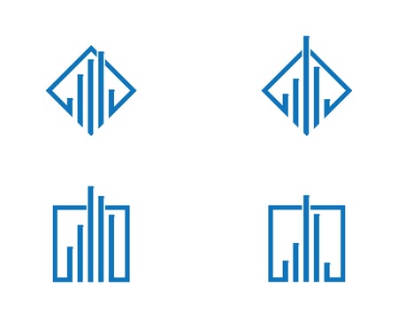 Building icon vector illustration design templateのイラスト素材
