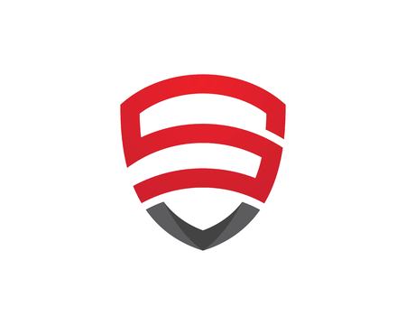 S Letter shield vector illustration designのイラスト素材