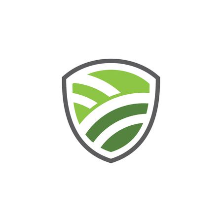 Eco shield vector illustration design templateのイラスト素材