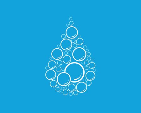 Bubble water vector illustration design templateのイラスト素材