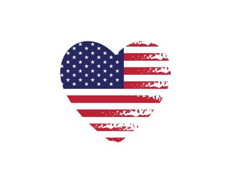 Flag american vector icon illustration design templateのイラスト素材