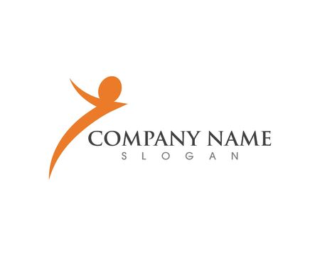 Human character logo sign illustration vector designのイラスト素材