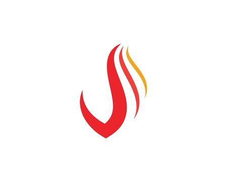 flame icon fire vector design templateのイラスト素材