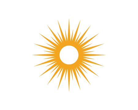 Sun Vector illustration Icon Logo Template designのイラスト素材