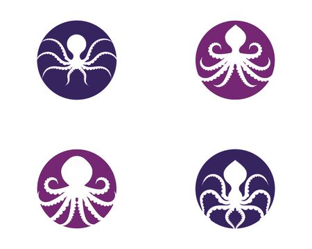 octopus vector icon illustration design templateのイラスト素材