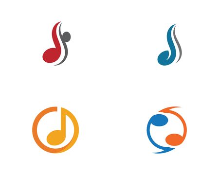 Music note Icon Vector illustration designのイラスト素材