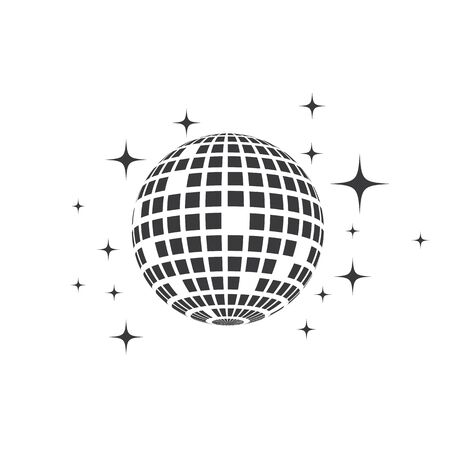 Disco ball vector icon illustration design templateのイラスト素材